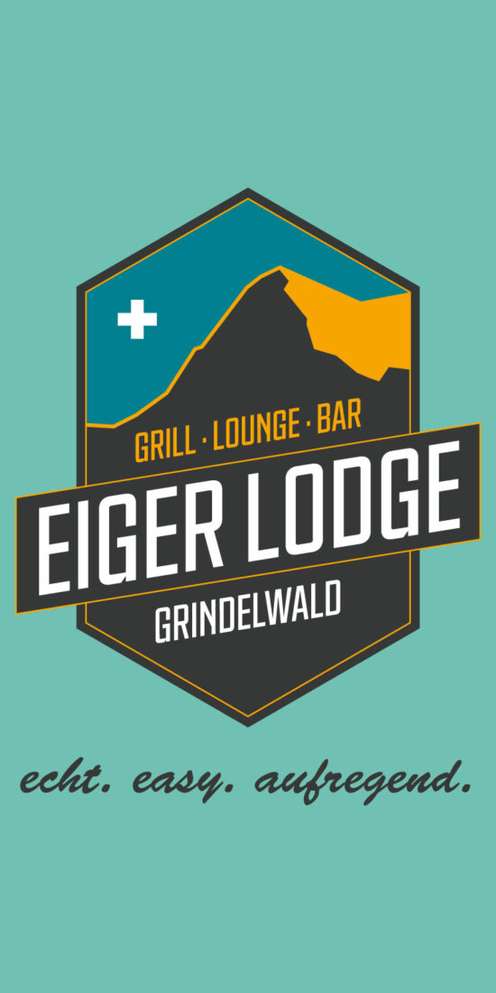 Simon Baumann, Grafiker Interlaken. Logo Design für Eiger Lodge.