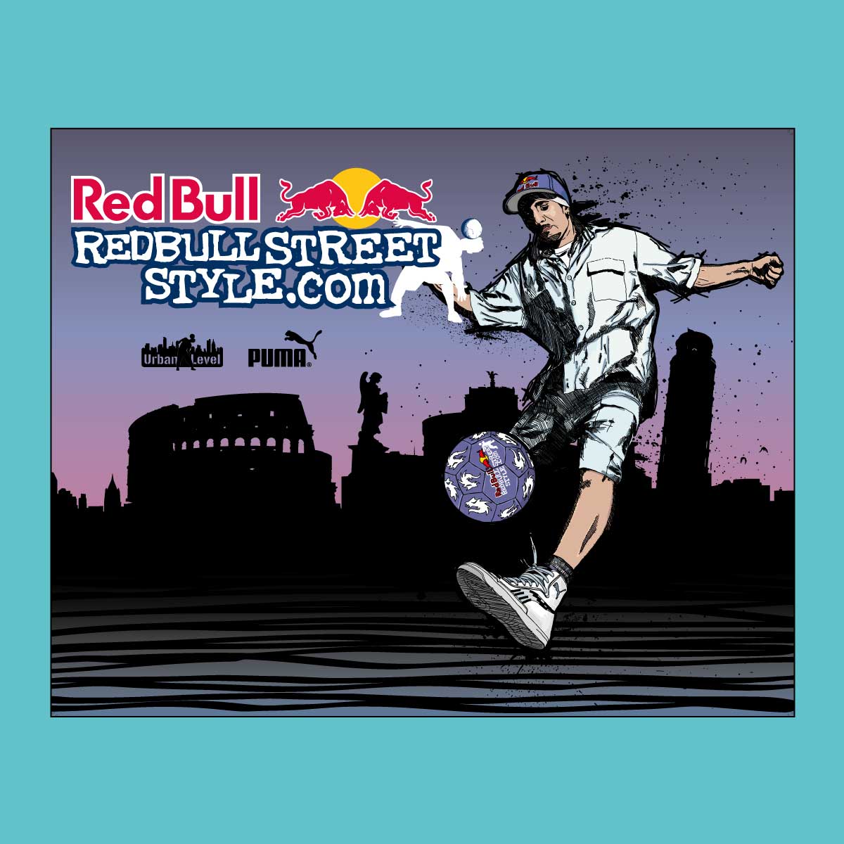 Simon Baumann Design Illustration Red Bull Streetstyle Schweiz