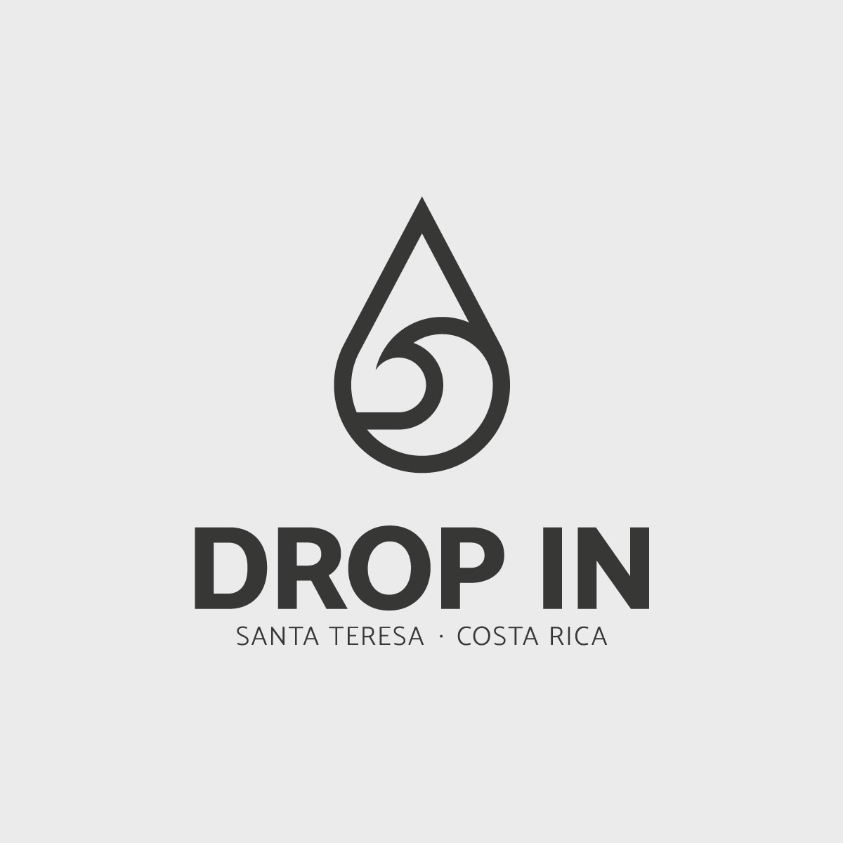 Simon Baumann Design Grafik Logo Casa Drop In, Santa Teresa, Costa Rica