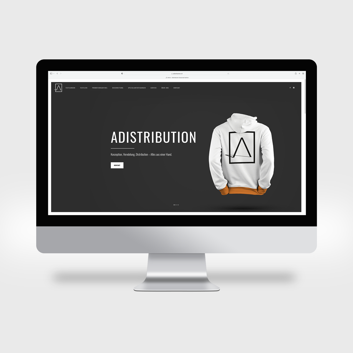 Simon Baumann Design Webdesign Adistribution Responsive Webseite Thun