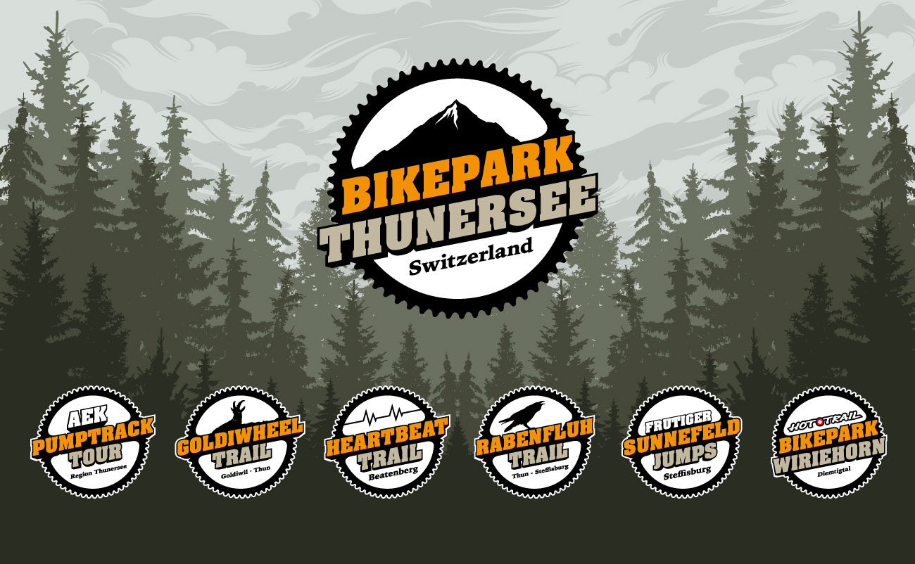 Simon Baumann Design Grafik Logo System Bikepark Thunersee Thun