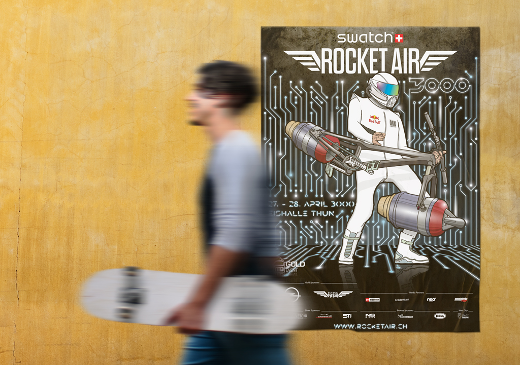 Simon Baumann Grafik Design Event Poster Plakat Sportevents Schweiz