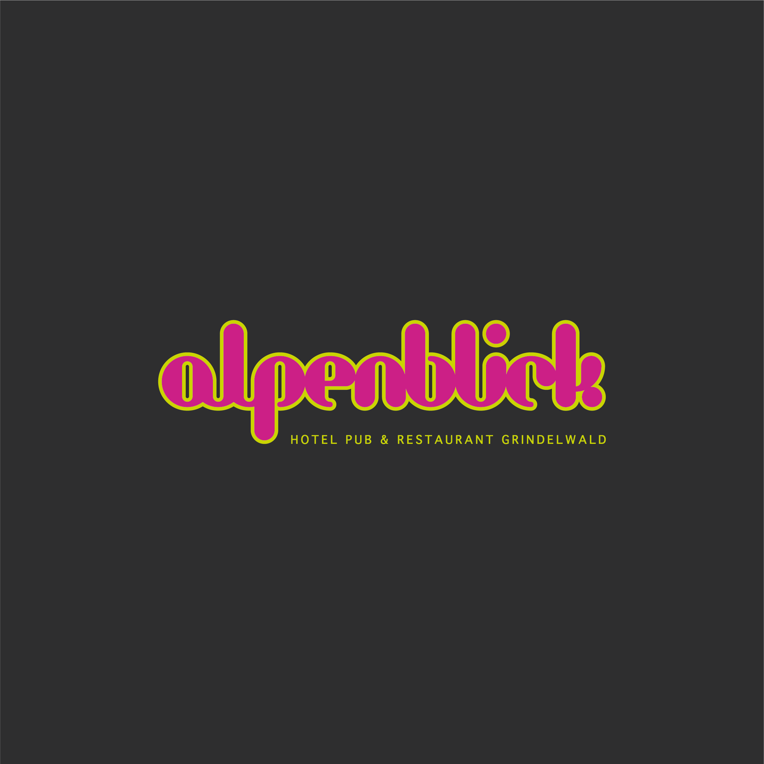 Simon Baumann Grafik Logo Gestaltung Design Hotel Alpenblick Grindelwald