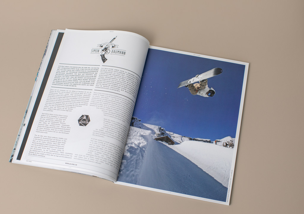 Simon Baumann Grafik Gast Editor Whiteout Snowboard Magazine