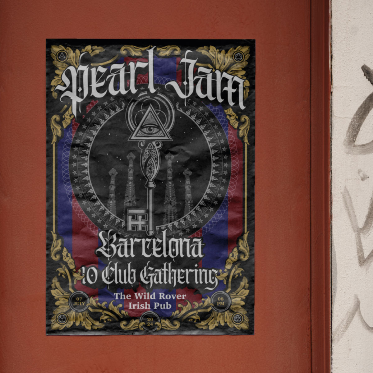 Simon_Baumann_Design_Pearl_Jam_Barcelona_Ten_Club_Party_2024_Wild_Rover_Irish_Pub_4